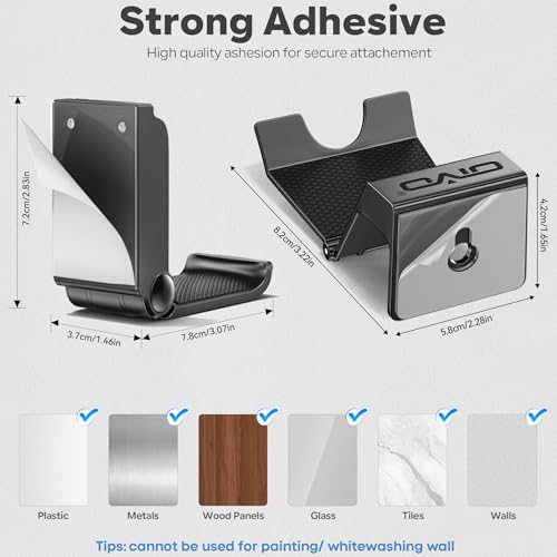 OIVO Controller & Headset Wall Mount Holder Stand | Home Organization - Image 5