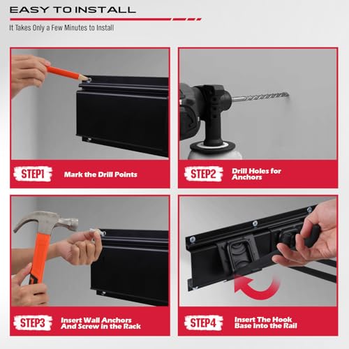 SEDY 48" Heavy Duty Garage Wall Organizer, Wall Mount Tool - Image 5