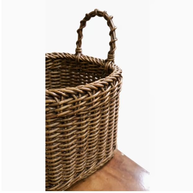 1 Pack Hanging Basket Woven Wall Baskets Hanging Storage Basket - Image 6
