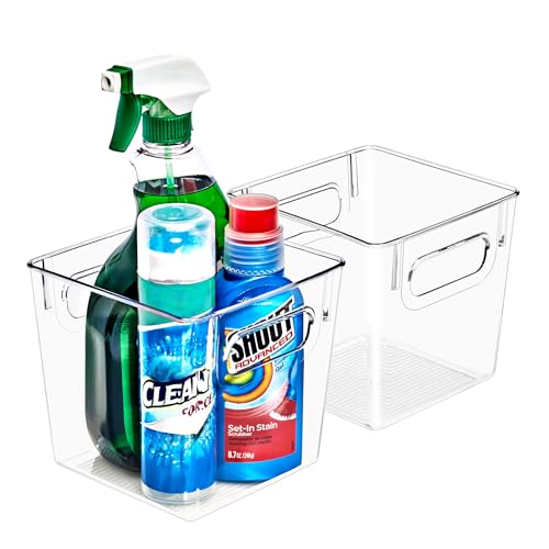 Sorbus Fridge Organizers and Storage, Clear Plastic Bins (Small - Image 2