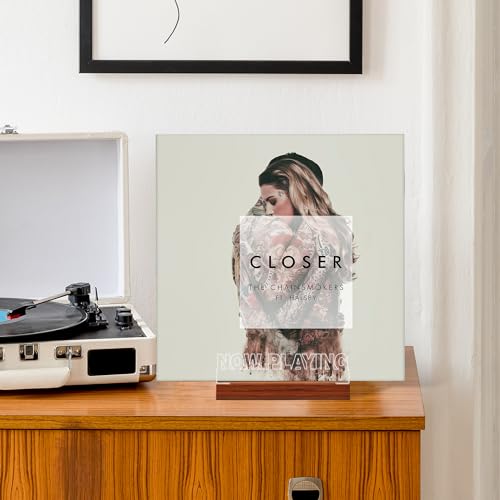 CoolGift Mart Now Playing Vinyl Record Stand, Light up Record - Image 6