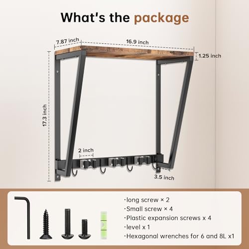 Broom and Mop Organizer Wall Mount, Heavy Duty Broom - Image 3
