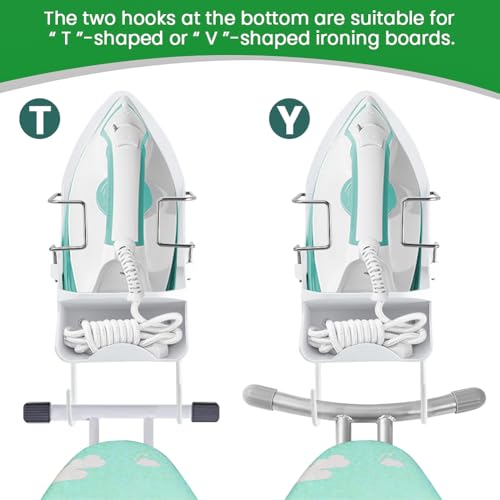 Ironing Board Hanger Wall Mount, Electric Iron Holder - Image 5