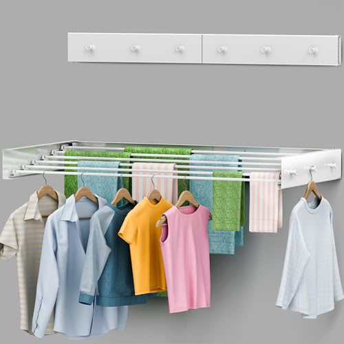 Foldable Wall Mounted Drying Rack 40 inch - Easy | Laundry & Clothing - Image 2