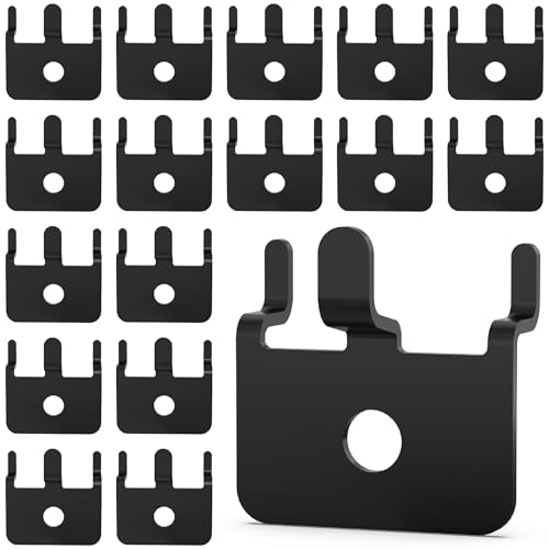 50 PC Prong Metal Pegboard Hooks Black - Image 2