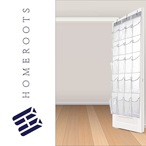 HomeRoots 2 Pack Minimalist Clear Over the Door Organizer with 20 - Image 7