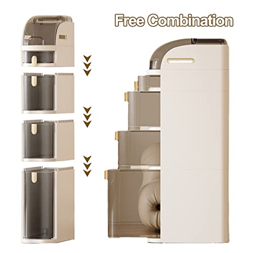 Small Bathroom Storage Cabinet Waterproof 7.09″ Narrow Slim Gap - Image 5