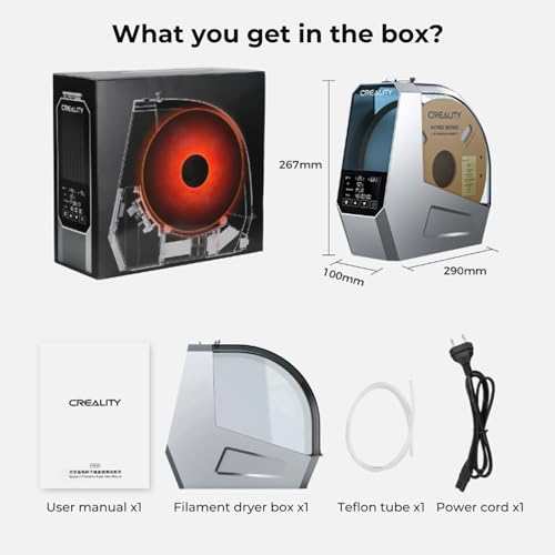 CREALITY Space Pi Filament Dryer – 360° Hot-Air Circulation, Fast - Image 8