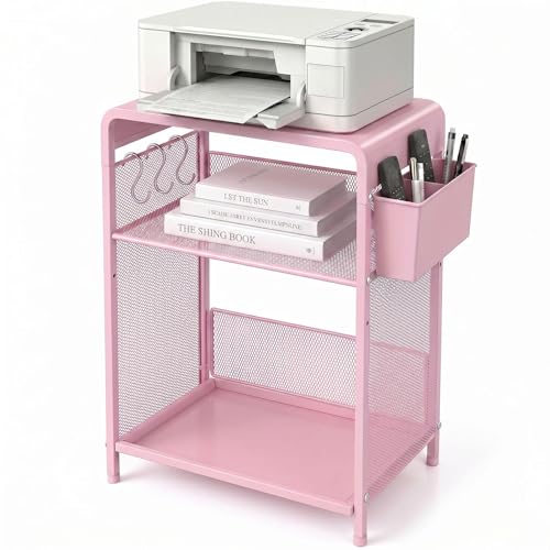 Small 3 Tier Printer Stand for Under Desk, Height | Home Organization - Image 2