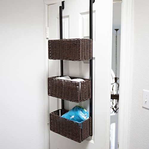 SEI Furniture Cortovo Over-The-Door 3-Tier Basket Storage - Image 3