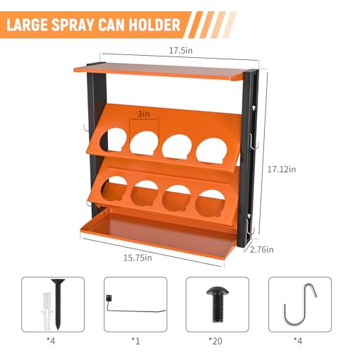 Spray Bottle Holder Wall-Mounted, Aerosol Spray Can Holder - Image 3