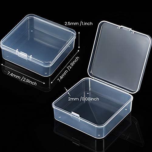 SATINIOR 48 Packs Clear Small Plastic Containers | Home Organization - Image 4