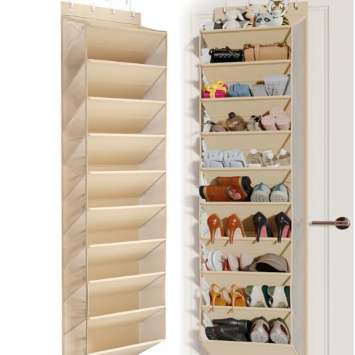 Mefirt XL Clear Over the Door Shoe Organizer for Clo | All Products - Image 3