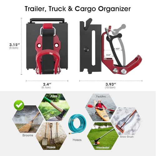 2 Pack E Track Tool Holder with Quick Release, Adjustable Clamp - Image 4