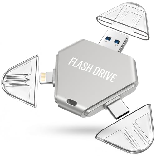 MFi Certified 512GB Flash Drive for iPhone, 3 in 1 Photo Stick - Image 2