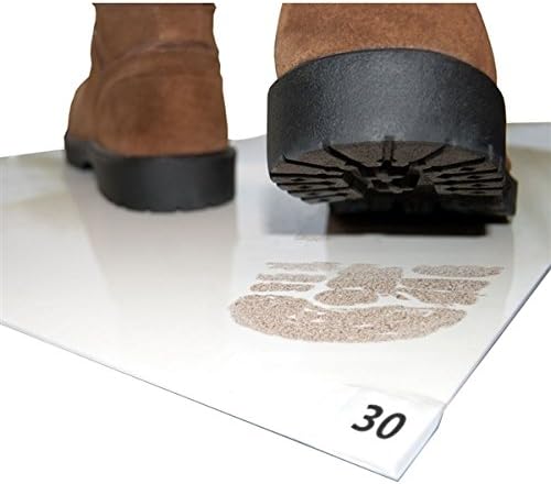 Cleanroom Adhesive/Sticky/Tacky Mat 18" x 36" White (5 Pads of 30 Sheets) 5 Pads, 150 Sheets per Box. Each pad 30 Sheets