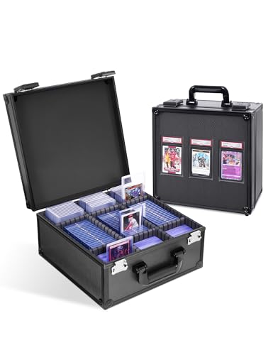 Black Graded Card Storage Box, TSA Lock Slab Case, Display Window - Image 2