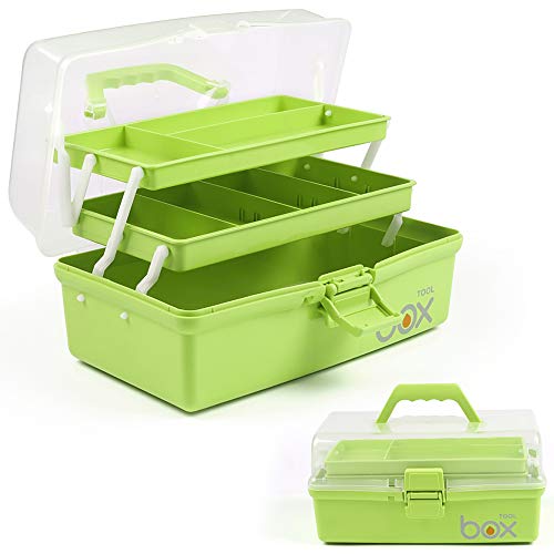 TERGOO 12in 3-Layer Plastic Craft Organizers and Storage - Image 2