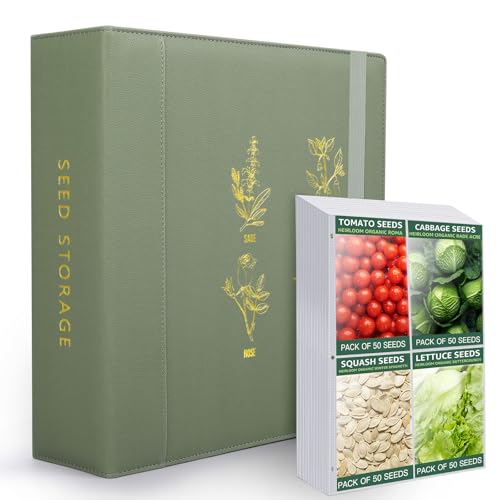 Seed Storage Organizer, Binder with 50 Pack Sleeves - Image 2