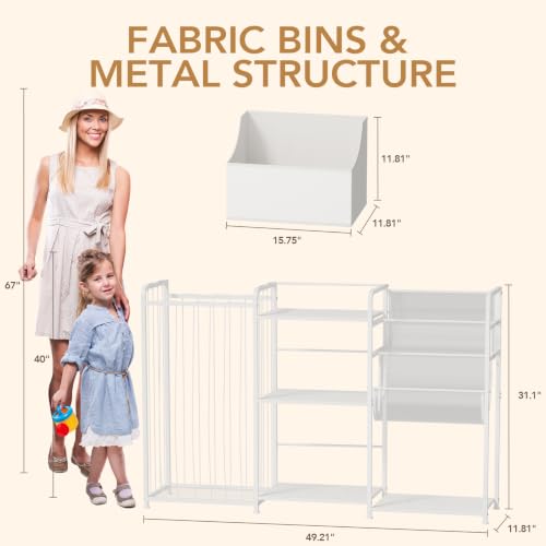BBLIKE Kids Bookshelf and Toy Storage Organizer | Home Organization - Image 3