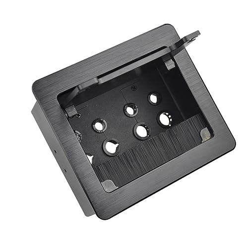 Tabletop Brush Cable Management Connectivity Box with 8 - Image 2