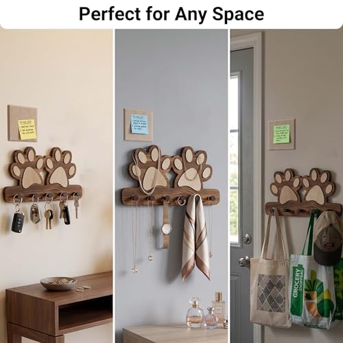 Farmhouse Dog Leash Holder for wall, Dog Accessory | Home Organization - Image 6