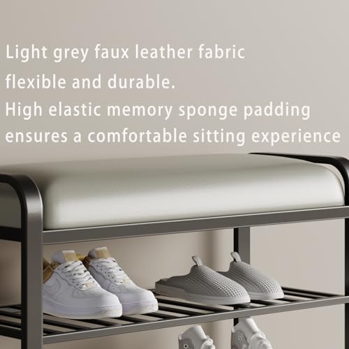 shoe bench,entryway bench with shoe storage - Image 7