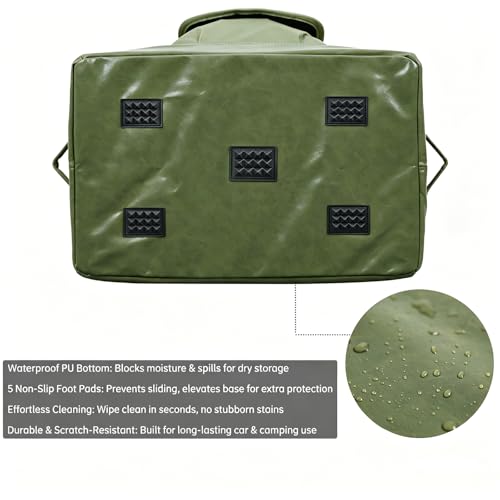 57L Tactical Camping Storage Bag -Olive Green, Waterproof - Image 7