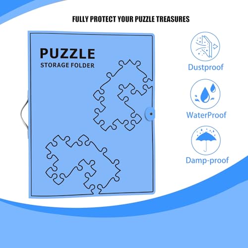 Puzzle Storage Folder for Jigsaw Puzzle, Blue - Image 8