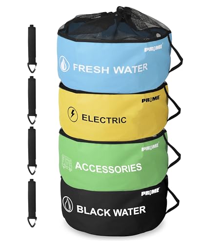 PR1ME 4 Pack Waterproof RV Hose Bag Storage, Utility Bag - Image 2
