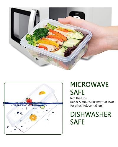 FOOYOO 32 Piece Food Storage Container with Lids (16 Containers + - Image 6