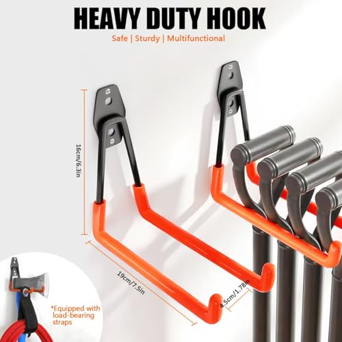 Heavy Duty Garage Storage Hooks 4 Pack Garage Tool | Garage Storage - Image 3
