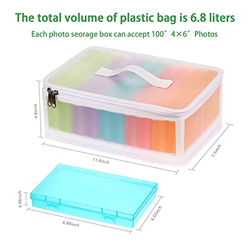 Gbivbe Photo Storage Bag 4x6, 10 Inner Large Photo Storage - Image 3