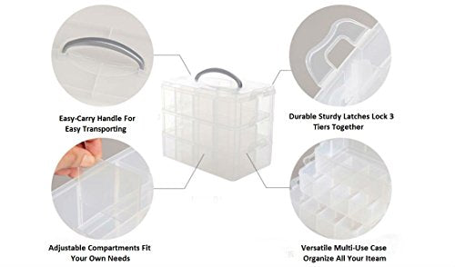 Kamay's 3-Tier Transparent Stackable | Home Organization - Image 6