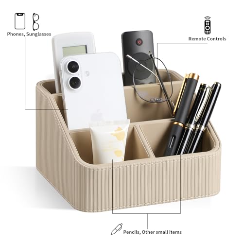 Small Remote Control Holder Bedside Nightstand Organizer Desk - Image 5