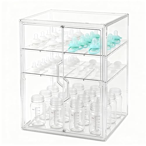 Baby Bottle Organizer, 3-Tier Bottle Storage for Countertop - Image 2