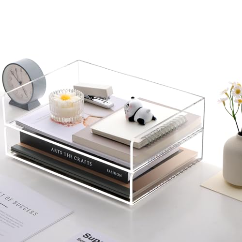SANRUI Acrylic Desk Organizer Stackable Paper Tray, | All Products - Image 4