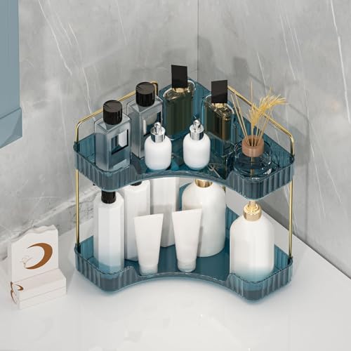 Corner Bathroom Counter Organizer Bathroom Countertop Shelf - Image 5