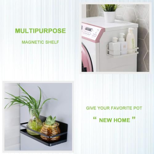 Magnetic Spice Rack, AUVAHOX Strong Magnetic Shelf with 4 - Image 4