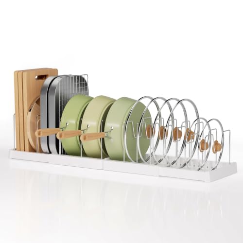 1 Pack Expandable Pot and Pan Organizers, 12 Adjustable Dividers - Image 2