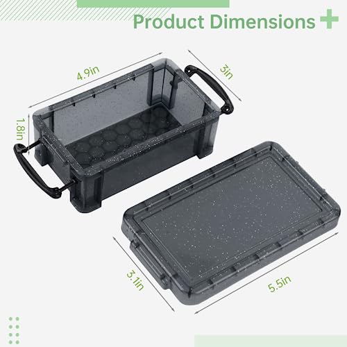Mini Plastic Storage Containers with Locking Lids, 6 PCS - Image 5