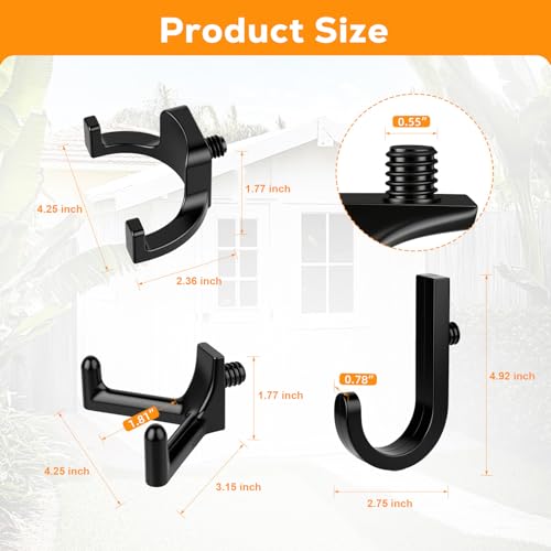 9 Pack Storage Shed Hooks Compatible | Home Organization - Image 3