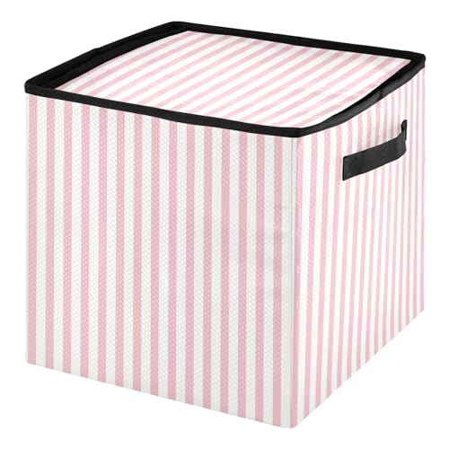 YETTASBIN Pink Stripes Large Christmas Ornament Storage - Image 4