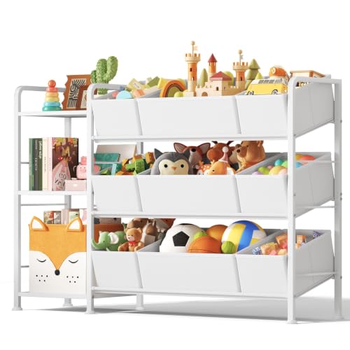 BBLIKE Kids Bookshelf and Toy Storage Organizer with 9 - Image 2