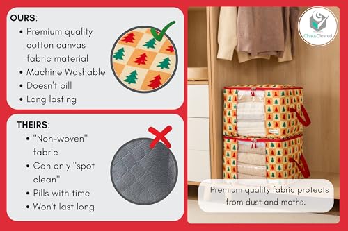 Canvas Storage Bags Designer Organizer 2 Pack – Seasonal - Image 6