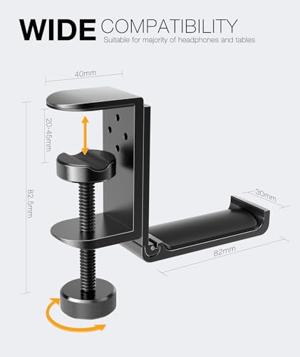 New Foldable Headphone Stand Hanger Holder Aluminum - Image 6