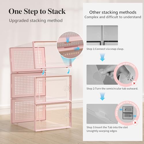 Kuject X-Large Shoe Storage Boxes 12 Pack, Clear Sta | All Products - Image 5