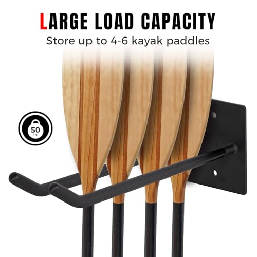 Paddle Storage Wall Rack, Metal Oars Holder | Home Organization - Image 4