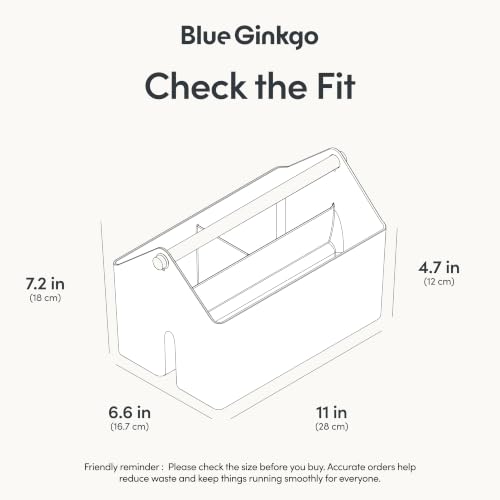 BLUE GINKGO Storage Basket, Medium 4.5L, White, Made in Korea - Image 3
