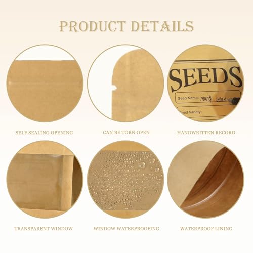Seed Storage Organizer Box 60 Slots, with 20 Envelopes - Image 7